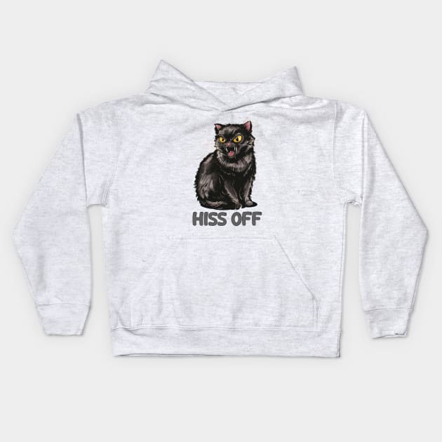 Hiss Off Kids Hoodie by mdr design